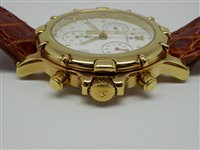 Armbanduhr Lorenz Herr Cronografo in Gelb vergoldet stahl 14885AD - 14885AD